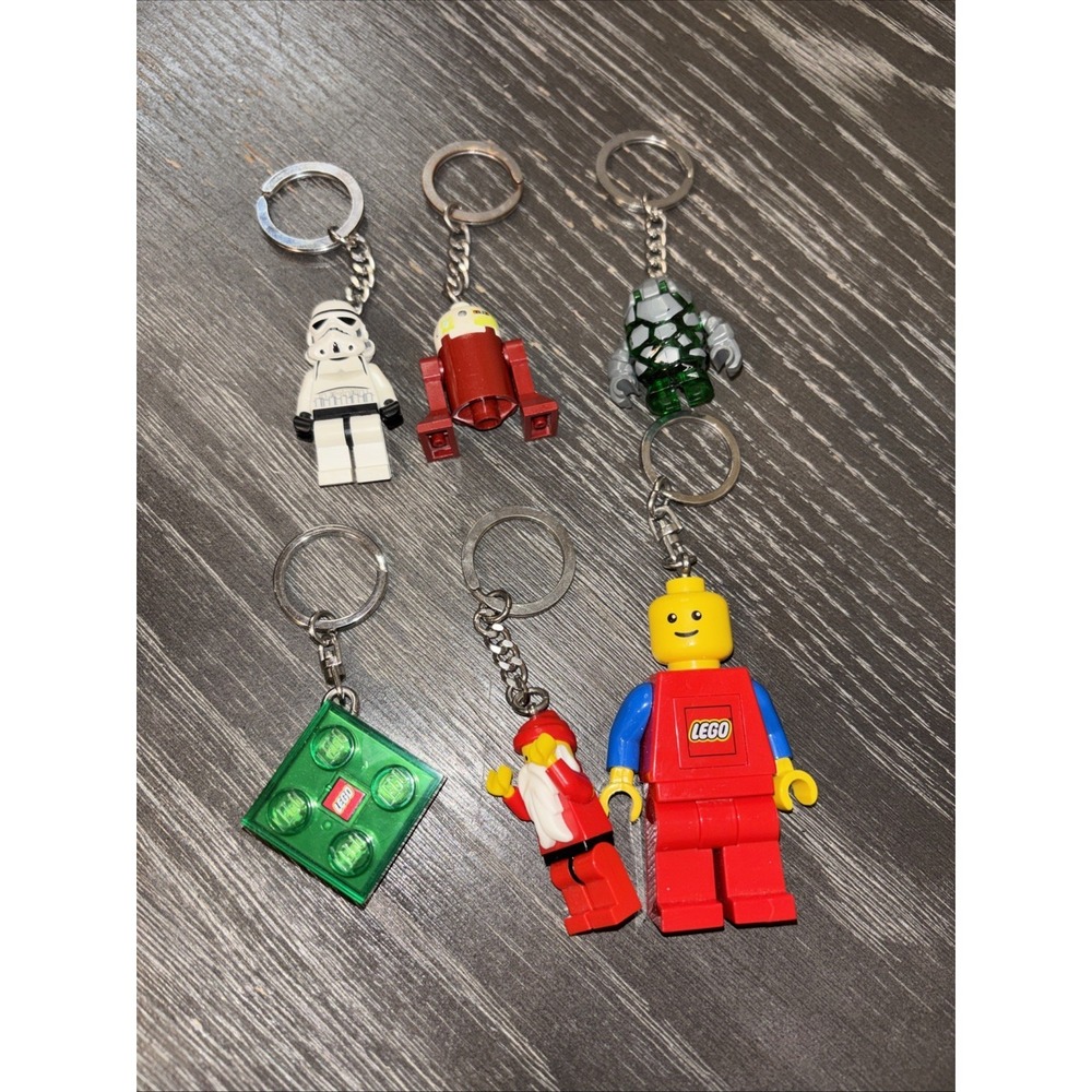 LEGO Minifigure‎ Keychain Lot Of 6 Including Star Wars